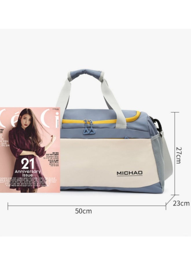 Gym Bag with Shoes Compartment, Sports Bag with Waterproof Pocket for Wet Towels, Travel Duffel Bag for Men and Women Waterproof Sport Gym Bag With Shoe Compartment Basketball Football Weekender Bag