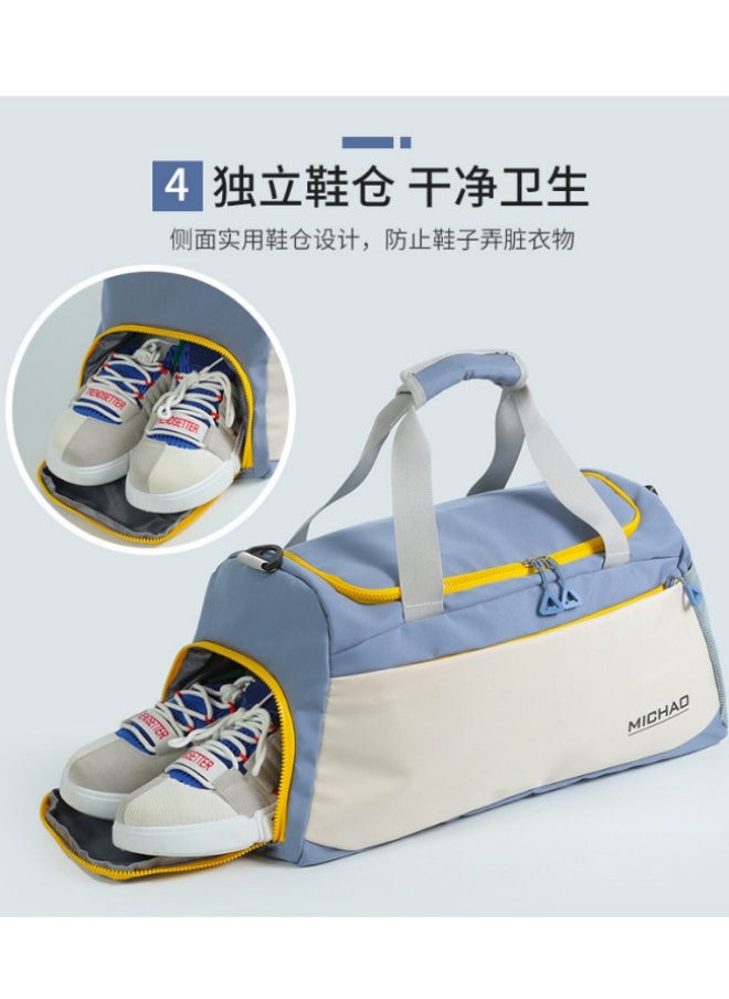 Gym Bag with Shoes Compartment, Sports Bag with Waterproof Pocket for Wet Towels, Travel Duffel Bag for Men and Women Waterproof Sport Gym Bag With Shoe Compartment Basketball Football Weekender Bag