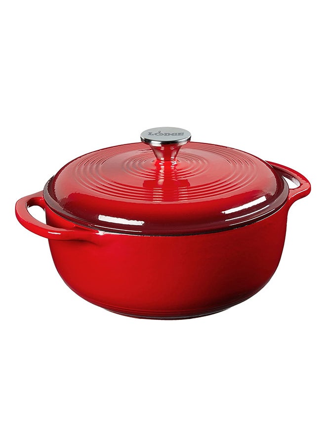 Lodge Enameled Dutch Oven 4.5 Qt Red EC4D43