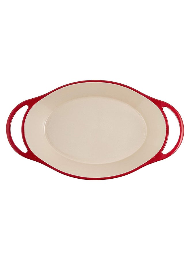 Lodge Oval casserole, 2 Quart, Red