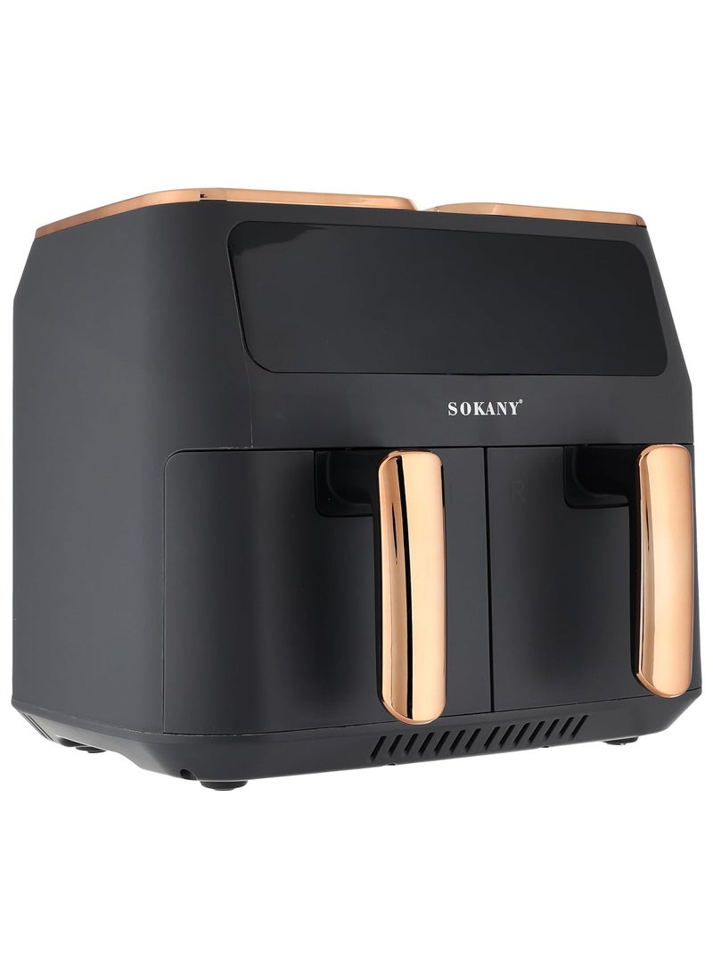 SOKANY HEALTHY AIR FRYER 8L DIGITAL Double Door 2800 Watt SK-ZG-8030