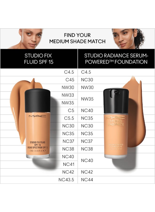 studio radiance high coverage serum foundation nc40 Beige