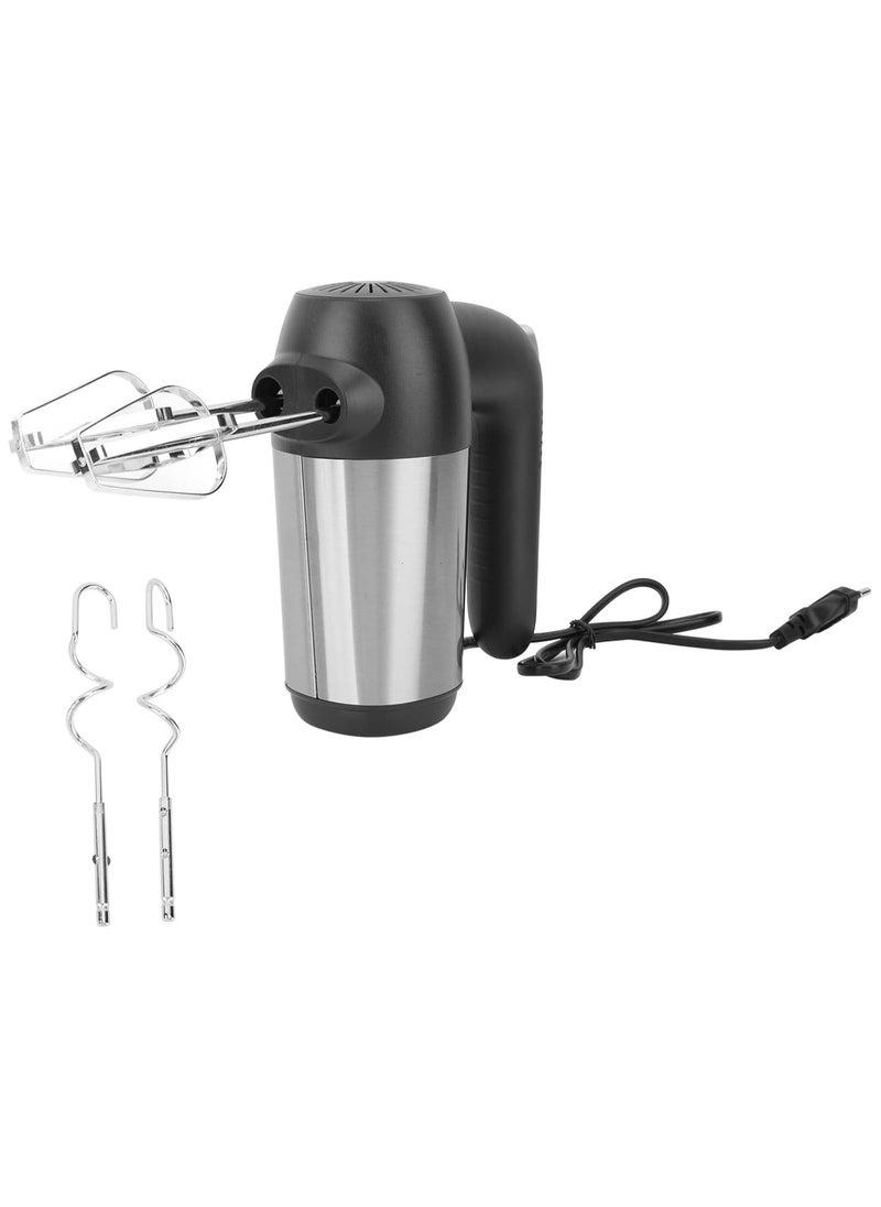 Electric Hand Mixer Stainless Steel 5 Speed Dough Stuffing Mixer with Whisk for Kitchen