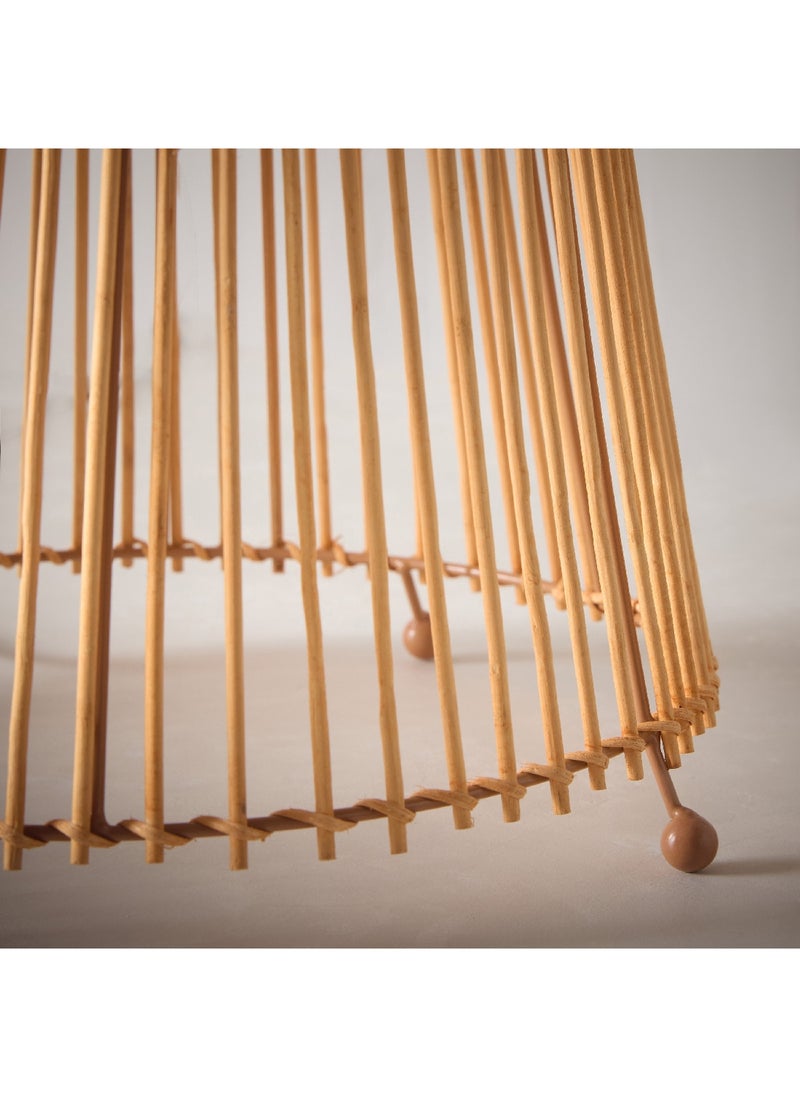 Naturel Bamboo Floor Lamp with Cable and E27 Bulb 29.5 x 118 x 29.5 cm