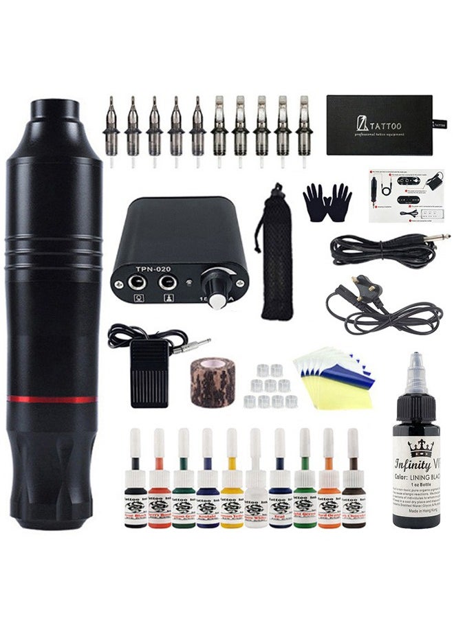 Tattoo Kit Tattoo tools Tattoo equipment set stable performance lightweight portable black tattoo practice tattoo equipment motor pen