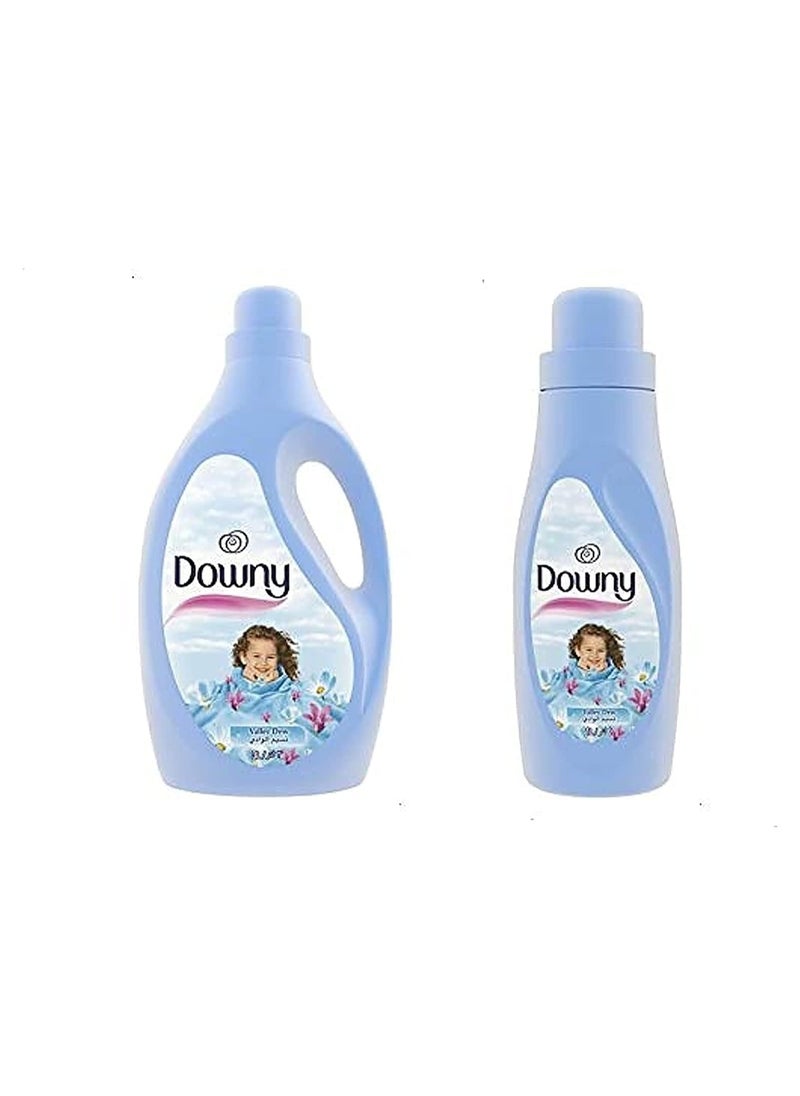 Downy Fabric Softener with Valley Dew Scent, 2 Pieces - 3 Liters and 1 Liter