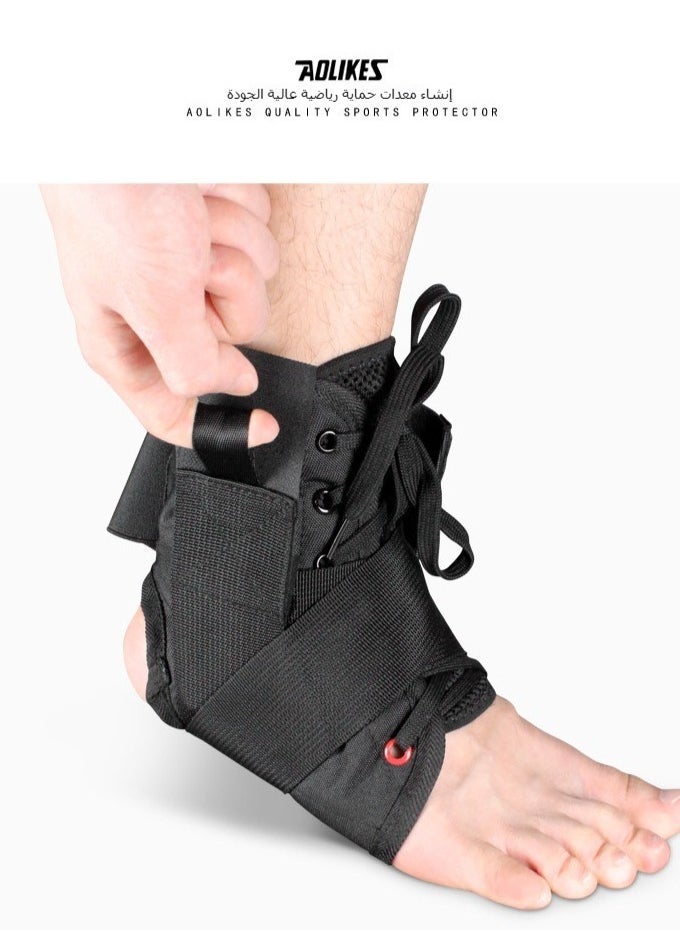 Figure-8 Strap Ankle Protector, Sports Ankle Brace for Sprain Prevention, Inversion/Eversion Correction, Lace-up Support