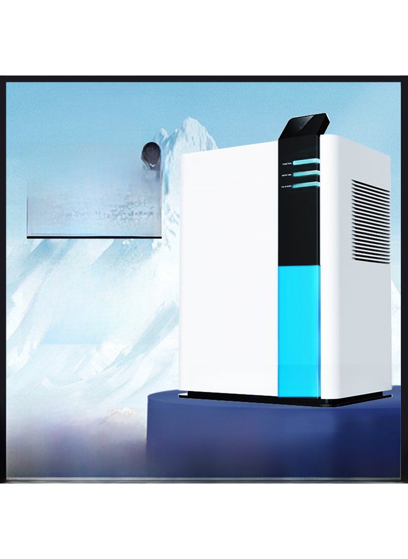 Household dehumidifier mute intelligent dehumidification artifact air dryer bedroom dehumidifier household dehumidifier Japanese standard glacier white