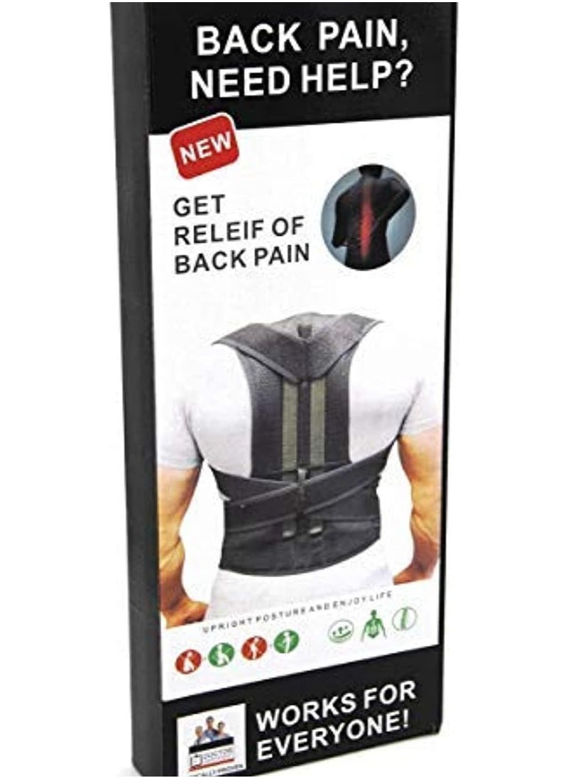 A belt and magnetic corset supporting the back and XL back pain