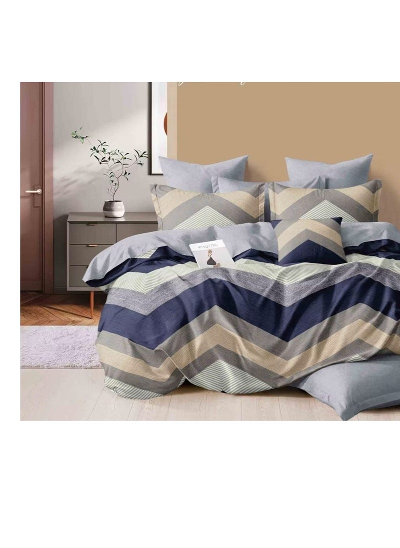 6Pcs bedding set solid color luxury bedding duvet cover set  king size bed Set Grey design