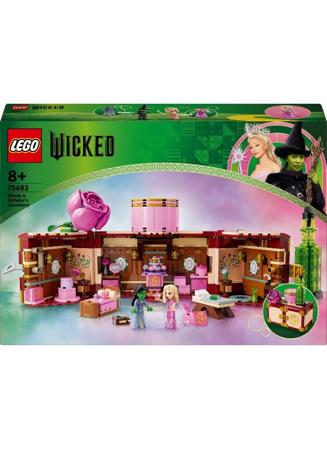 LEGO Wicked Glinda & Elphaba’s Dormitory 75683 Building Toy Set (740 Pieces)