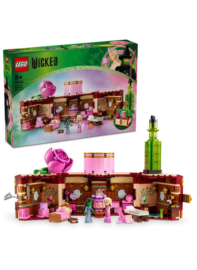 LEGO Wicked Glinda & Elphaba’s Dormitory 75683 Building Toy Set (740 Pieces)