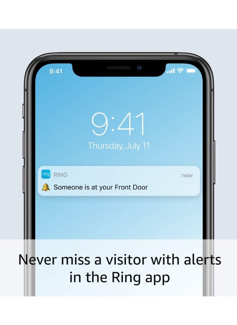 Ring Video Doorbell Pro – Upgraded, with added security features and a sleek design(existing doorbell wiring required)