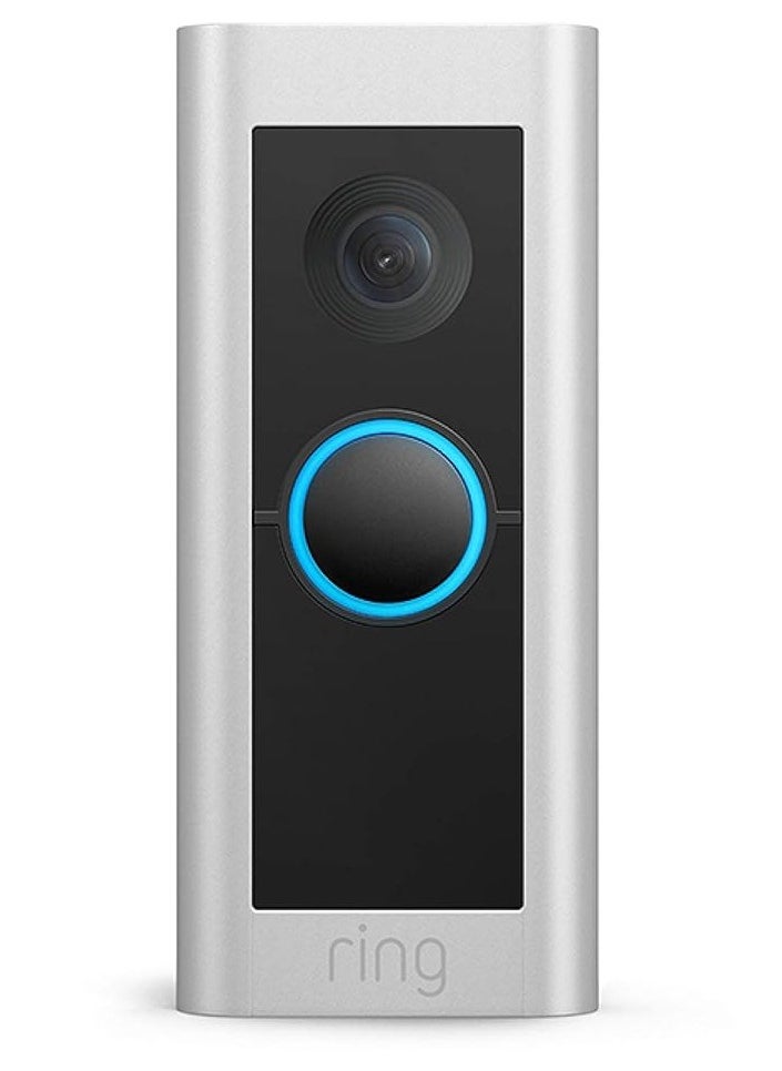 Ring Video Doorbell Pro – Upgraded, with added security features and a sleek design(existing doorbell wiring required)