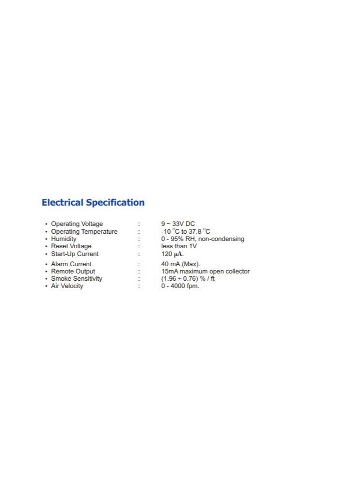 CONVENTIONAL PHOTOELECTRIC SMOKE DETECTOR