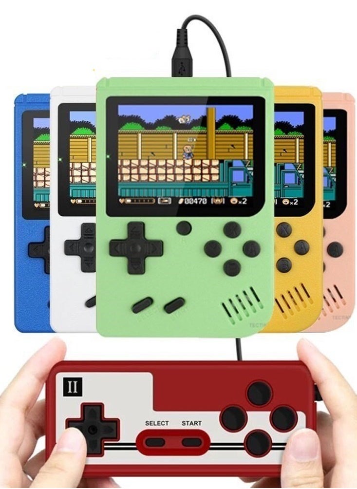Portable Retro Gaming Console with 500 Built-In Games, Dual Player Mode, TV-Out Support & Included Controller – Handheld System with HDMI Connectivity for Home and Travel