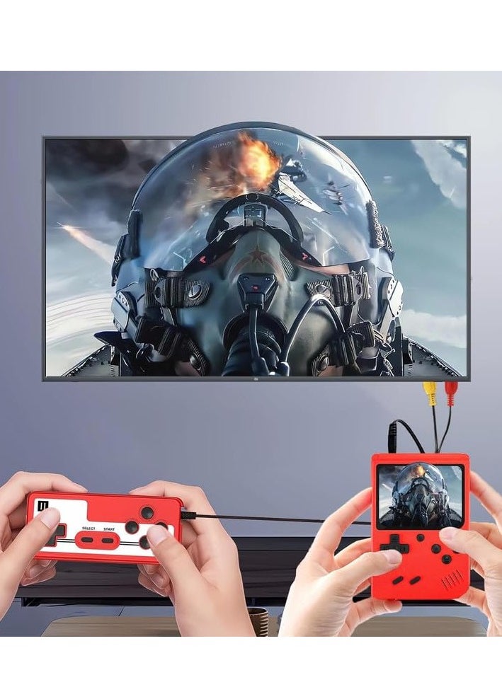 Portable Retro Gaming Console with 500 Built-In Games, Dual Player Mode, TV-Out Support & Included Controller – Handheld System with HDMI Connectivity for Home and Travel