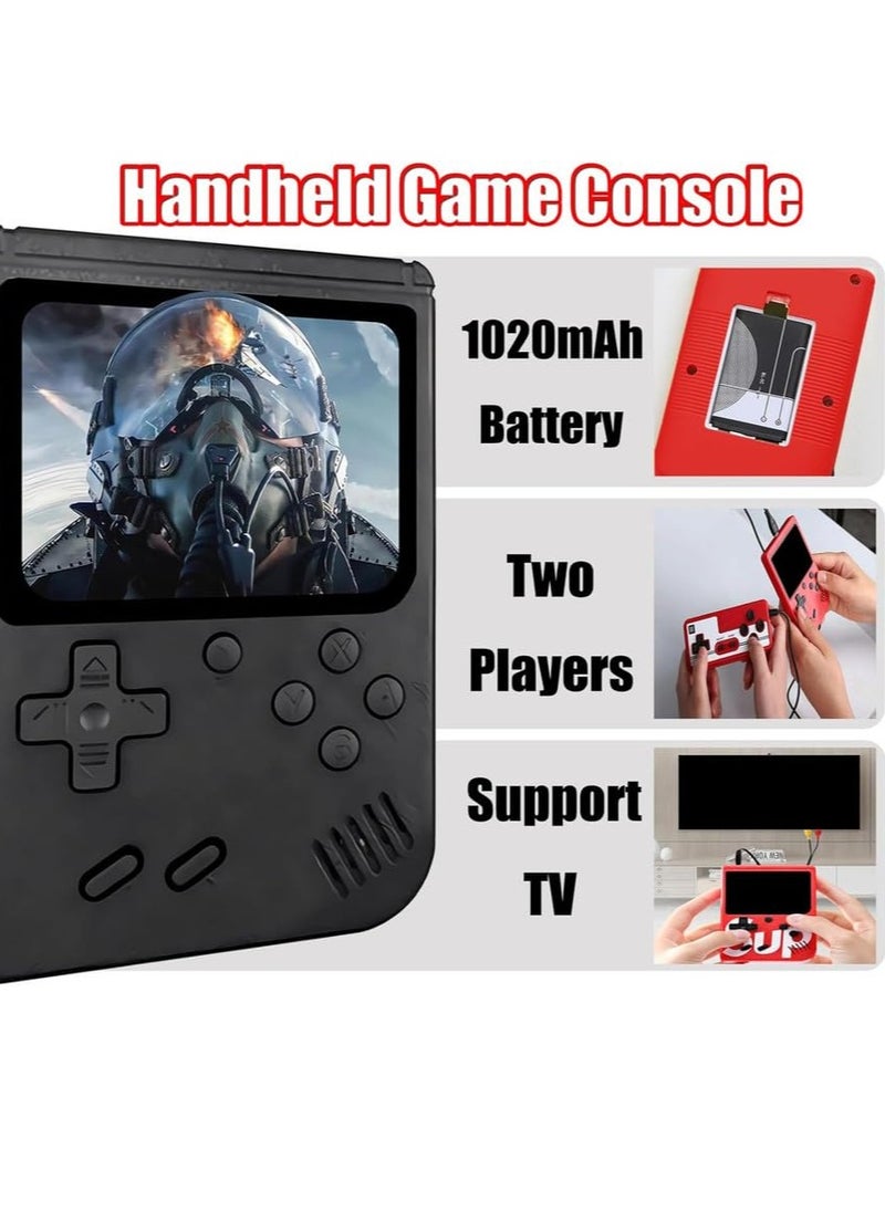 Portable Retro Gaming Console with 500 Built-In Games, Dual Player Mode, TV-Out Support & Included Controller – Handheld System with HDMI Connectivity for Home and Travel