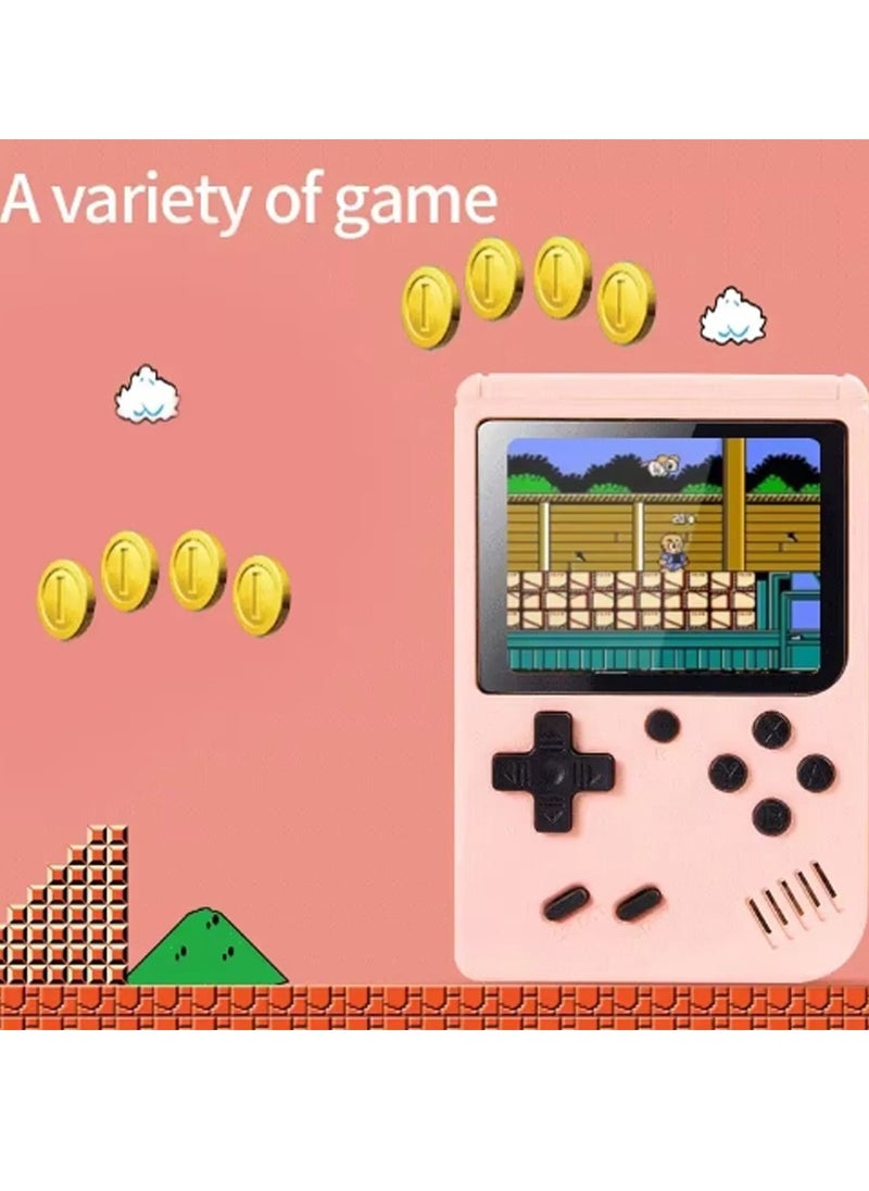 Portable Retro Gaming Console with 500 Built-In Games, Dual Player Mode, TV-Out Support & Included Controller – Handheld System with HDMI Connectivity for Home and Travel