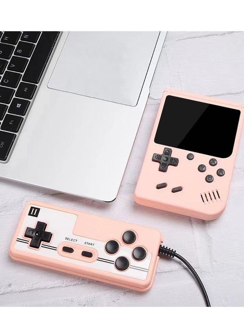 Portable Retro Gaming Console with 500 Built-In Games, Dual Player Mode, TV-Out Support & Included Controller – Handheld System with HDMI Connectivity for Home and Travel