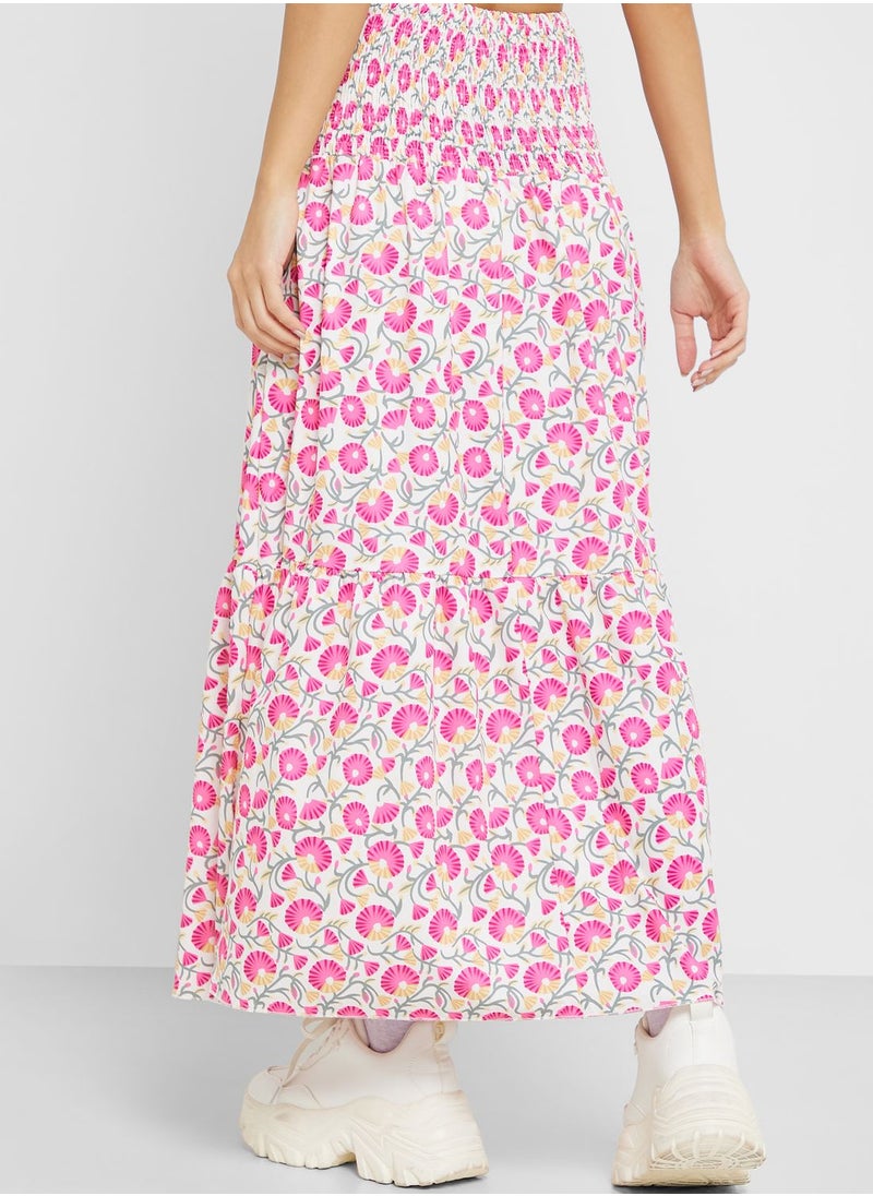 Urban Minx A Line Printed Skirt