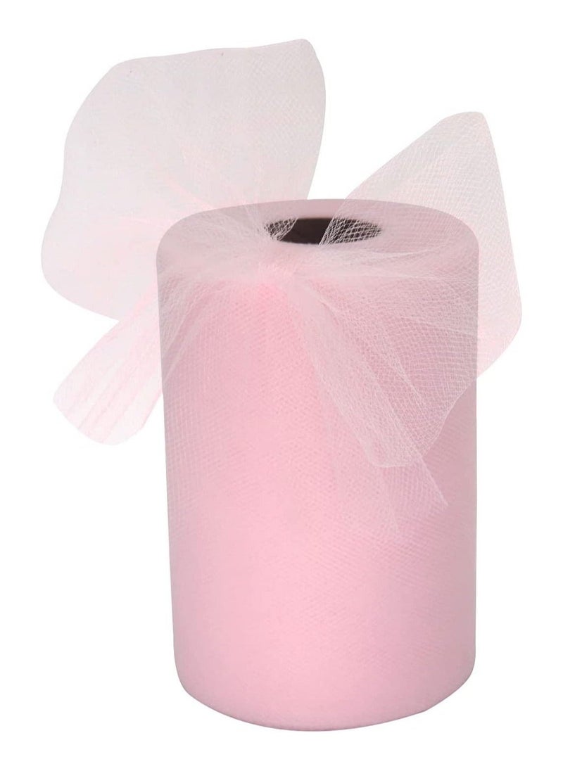 Tulle Fabric Rolls 6 Inch by 100 Yards Tulle Spool for Wedding Party Decorations Gift Bow Craft Tutu Skirt