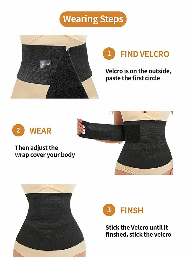 Waist Belt, Wrap Waist Trainer for Women, Tummy Wrap Waist Trimmer Belt Slimming Body Shaper