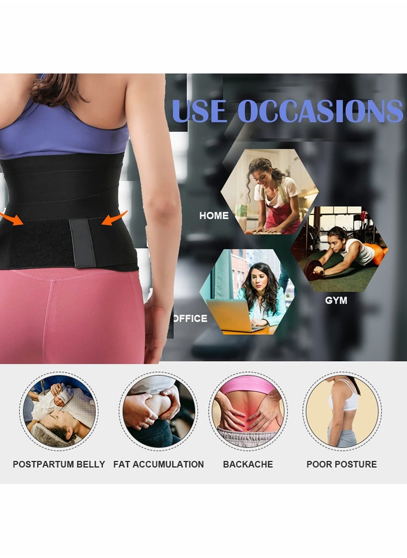 Waist Belt, Wrap Waist Trainer for Women, Tummy Wrap Waist Trimmer Belt Slimming Body Shaper