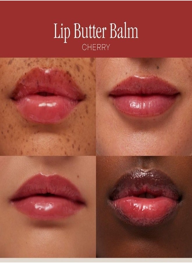 SUMMER FRIDAYS Lip Butter Balm - Hydrating & Shiny Lip Treatment, Cherry 15g