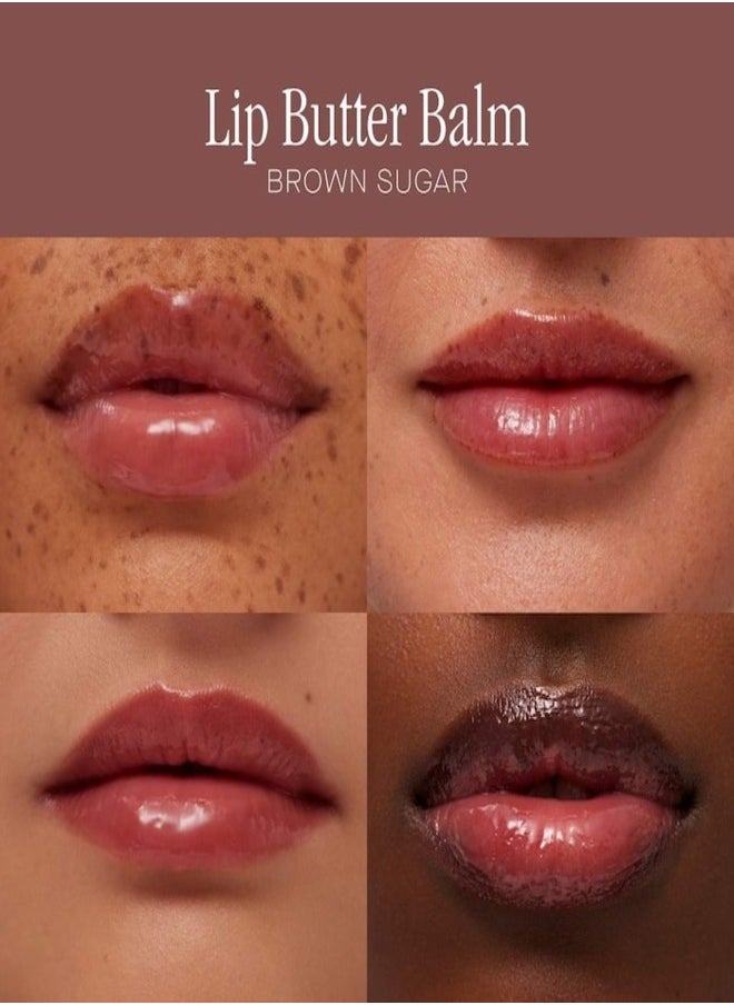 Summer Fridays Lip Butter Balm - Conditioning Lip Mask and Lip Balm for Instant Moisture, Shine and Hydration - Sheer-Tinted, Soothing Lip Care - Brown Sugar - Sheer Nude  (.5 Oz/15g)