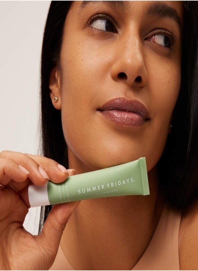 SUMMER FRIDAYS Lip Butter Balm - Hydrating & Shiny Lip Treatment, Sweet Mint 15g