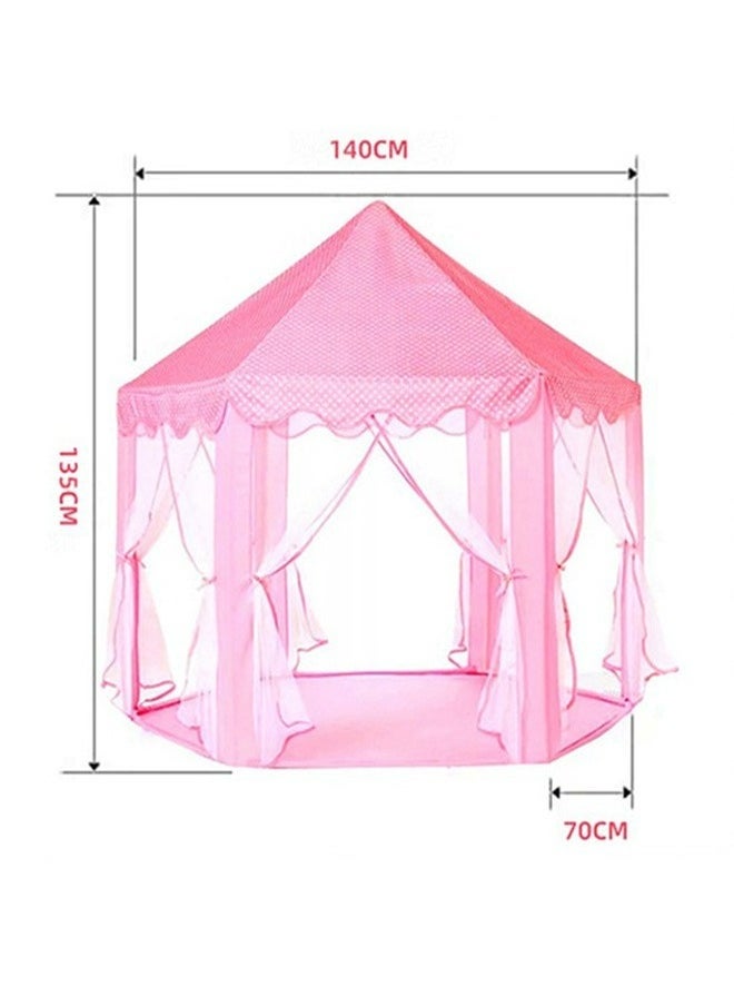 Pink Princess Castle Pop-Up Tent For Outdoor Play