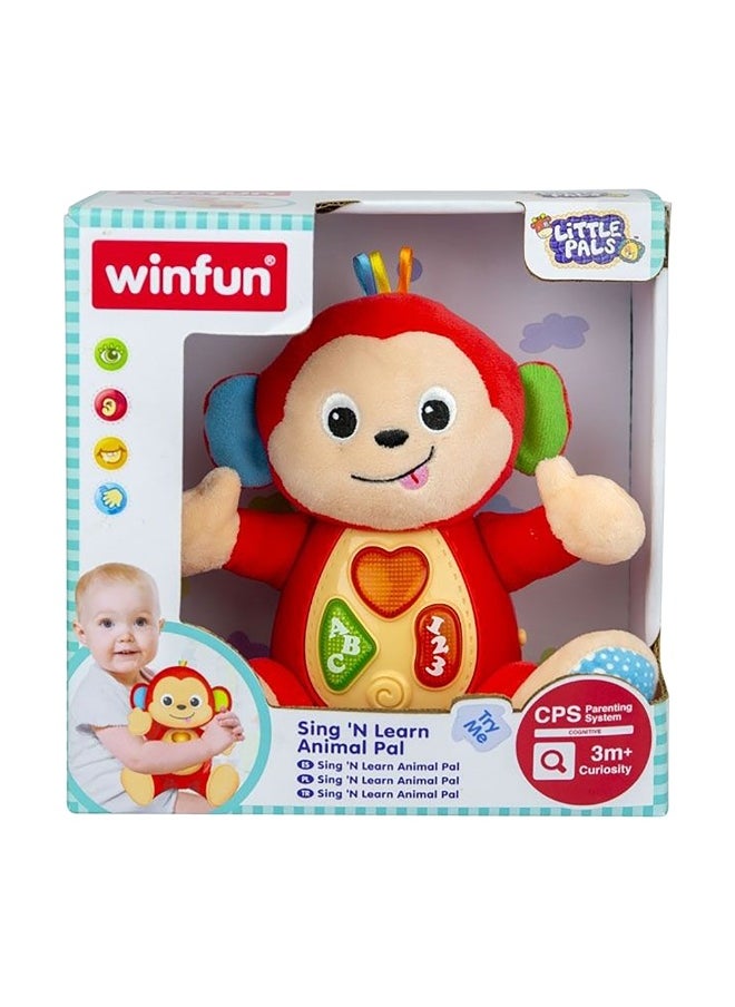 Winfun Sing 'N Learn Animal Pal Monkey Toy