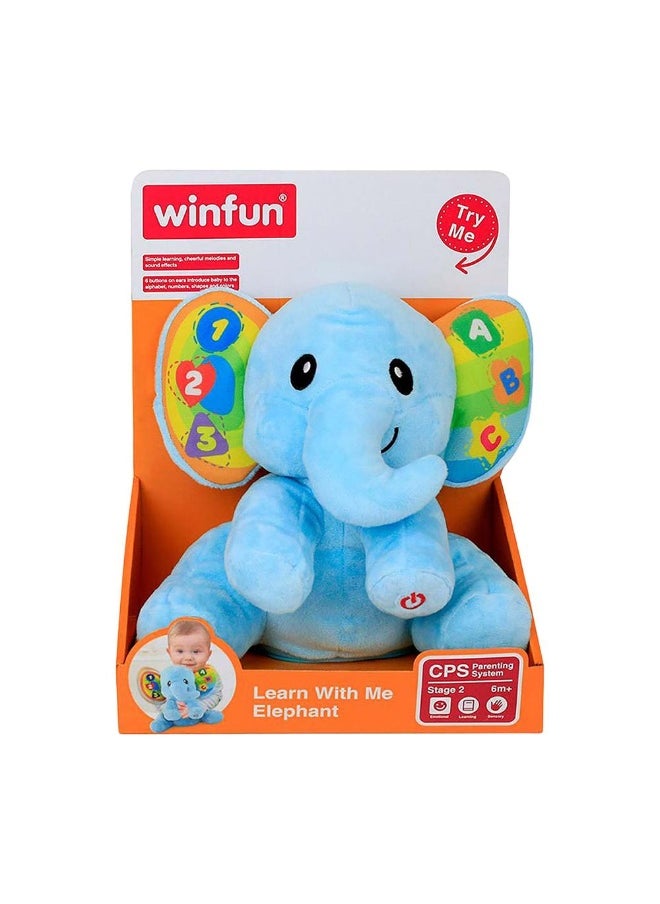 Winfun Learn with Me Elephant Soft Toy