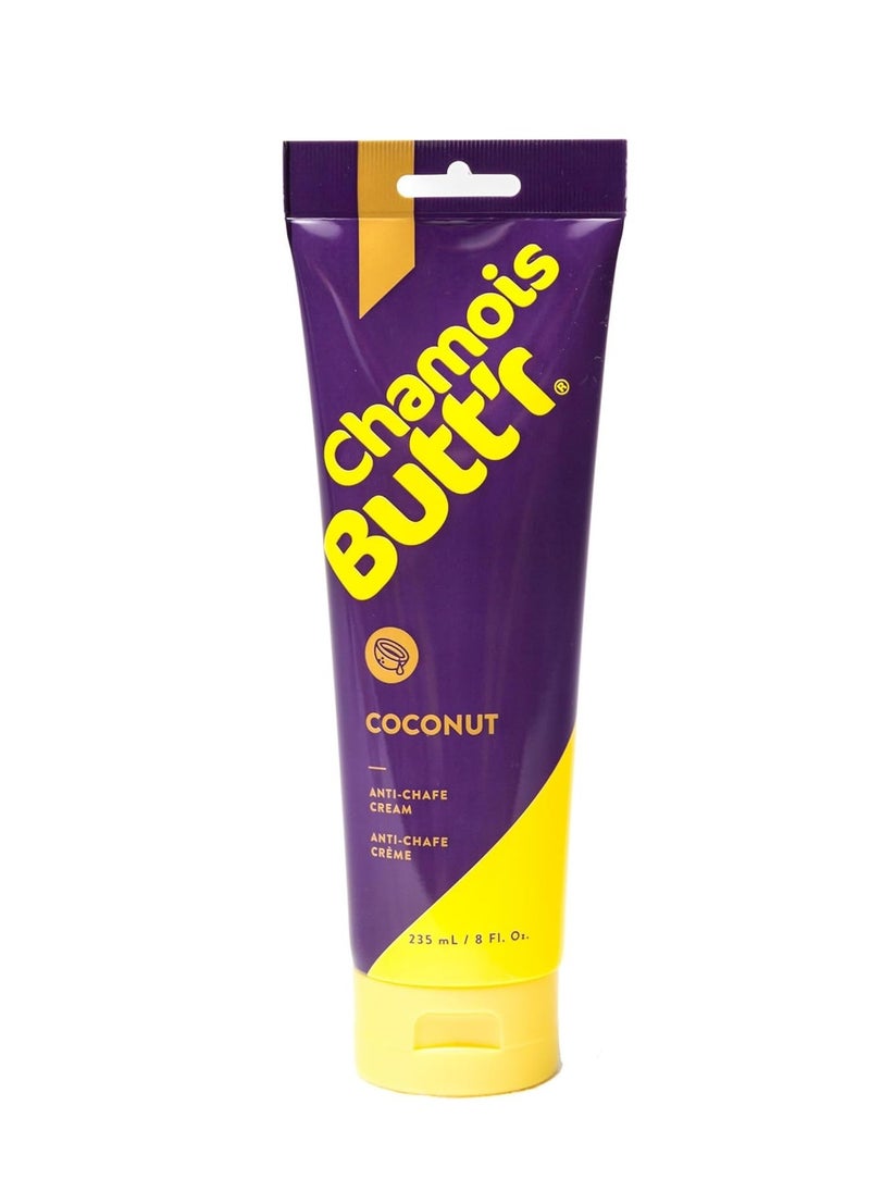 Chamois Butt'r Coconut Anti-Chafe Cream, 8 Ounce Tube