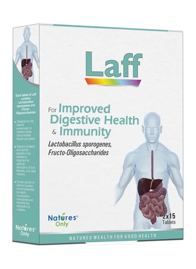 Laff Digestive Health Tablets 30's