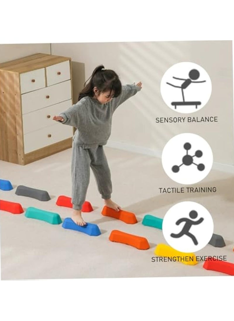 6pcs Pedal Stone Set, Non-slip Balance Block, Indoor And Outdoor Obstacle Training Ground, Fitness Equipment, Sensory Toys, As Halloween, Chrismas Gift