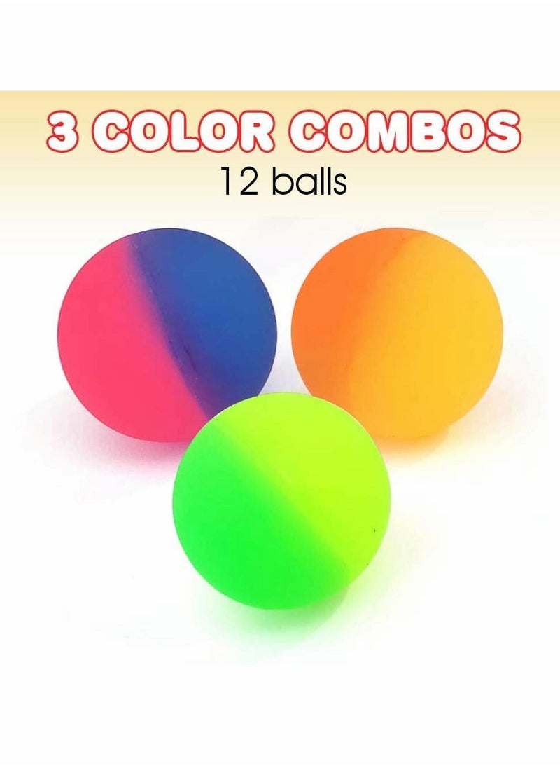 Bouncy Balls - Rubber Balls for Kids - ICY Bounce Balls - 1.25 Inch Icy Bouncy Balls for Kids, Set of 25, Frozen Birthday Party Favors, Goodie Bag and Piñata Fillers, Fun Assorted Colors