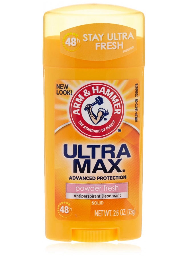 Arm & Hammer Ultramax Invisible Solid Powder Fresh Antiperspirant & Deodorant-2.6 oz