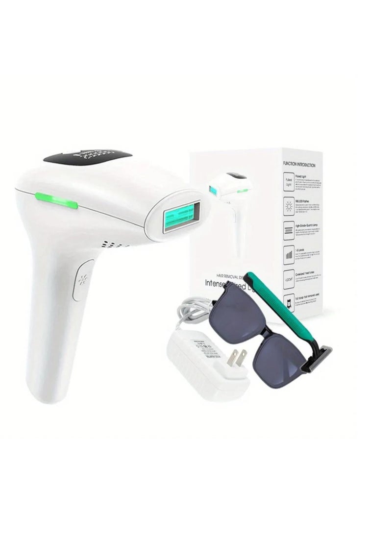 Intense Pulse Laser Hair Removal Device Set White