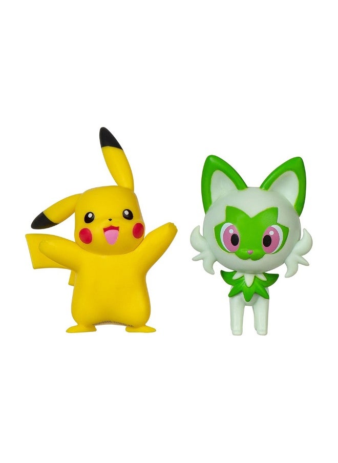 Pokemon Gen IX Battle Figure Set (5 cm, 2 Pack, Assorted)