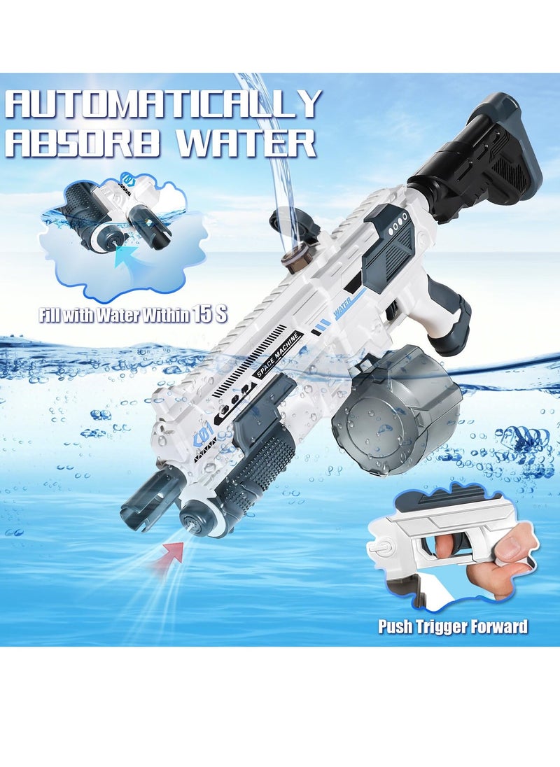 Electric Water Gun, Automatic Water Gun with Water Absorption, 1350CC High Capacity High Pressure Squirt Guns for Adults and Kid, for Outdoor Activities in Summer Swimming Pool Beach Party