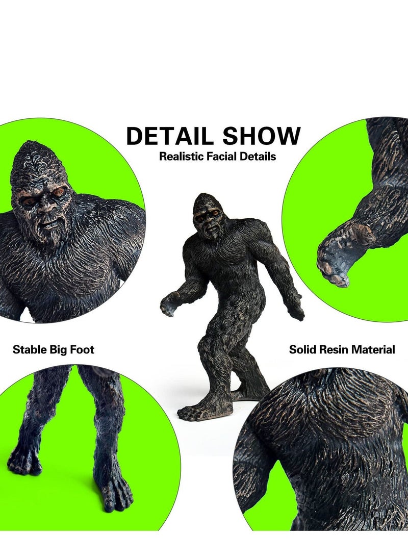 Bigfoot Statue, Resin Garden Bigfoot Sasquatch Statue, Desktop Bigfoot Decoration Home and Office Garden, Indoor Desk Decoration Gift for Home and Office