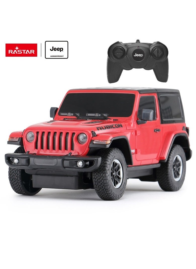 RASTAR Jeep Wrangler JL 1:24 RC Toy Car RED