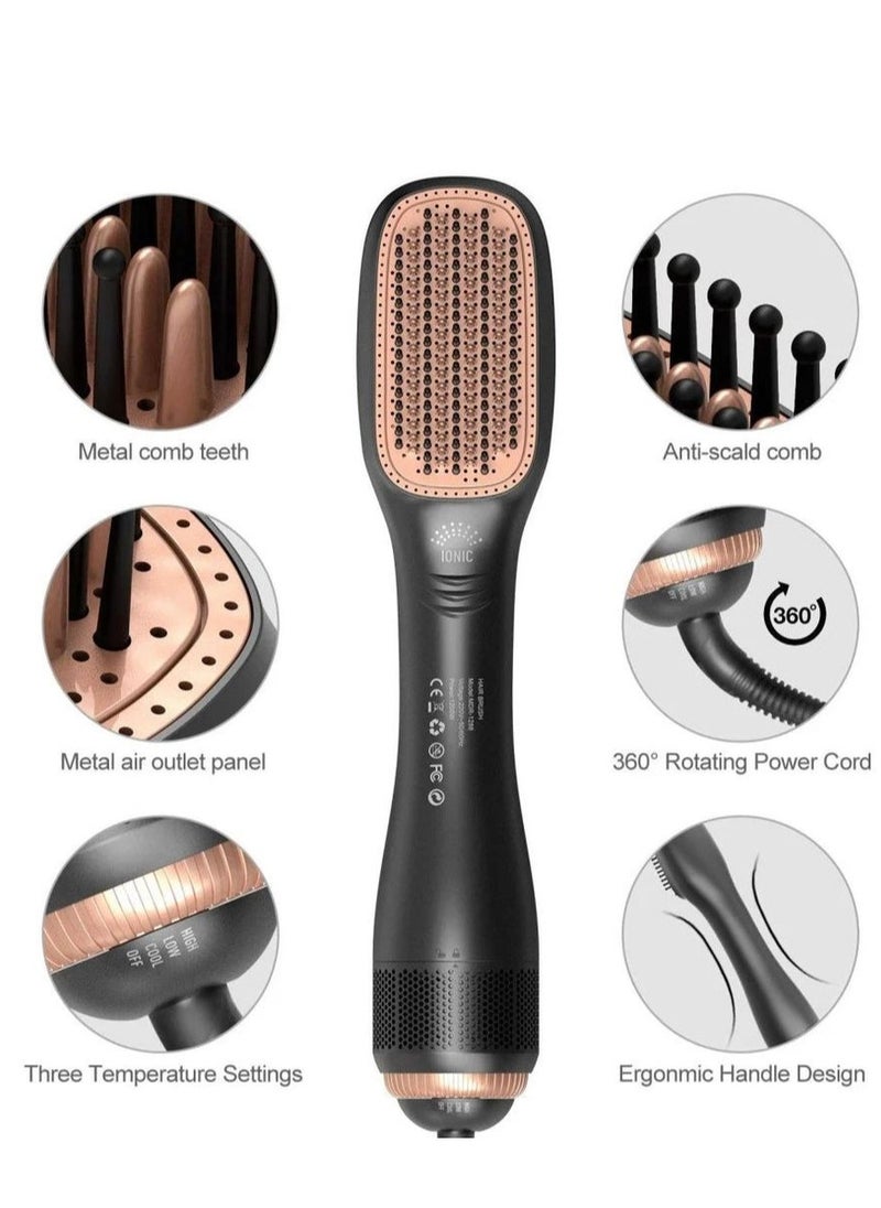 2-in-1 Hot Air Brush DX1353 – Hair Dryer & Volumizer for Smooth, Frizz-Free Styling