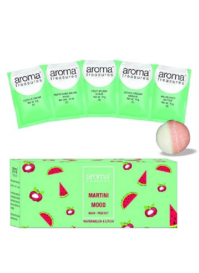 Martini Mood Manipedi Kit Watermelon And Litchi 77 G