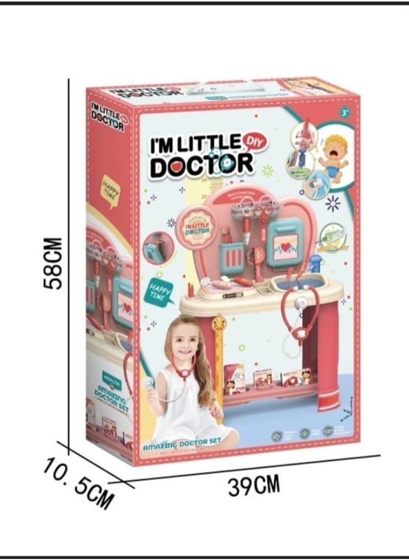 Medical Play Set for Kids - 17-Piece Role-Play Kit-Toy Dr Set Doctor Play Kids Interactive Role Play Hospital Pretend Medical Nurse