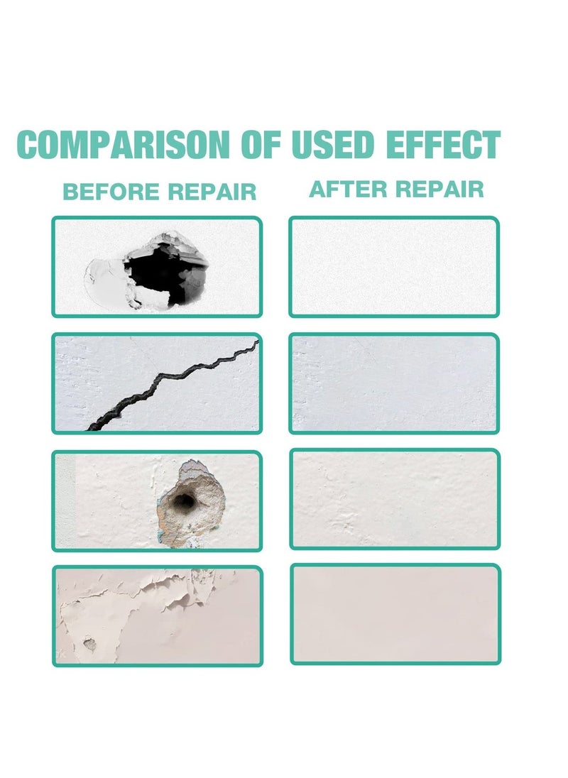 Drywall Repair Kit Wall Mending Agent Large Hole Drywall Patch Easy to Fill Holes in Home Wall and Quick Repair Crack Plaster Wall Repair