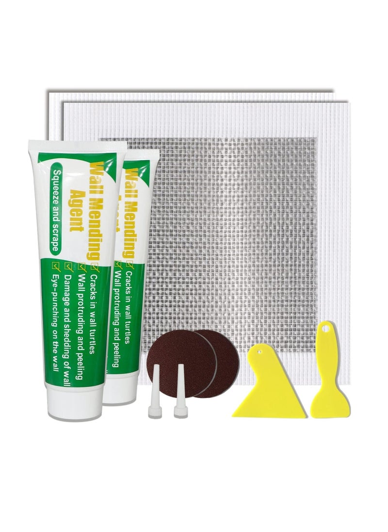 Drywall Repair Kit Wall Mending Agent Large Hole Drywall Patch Easy to Fill Holes in Home Wall and Quick Repair Crack Plaster Wall Repair