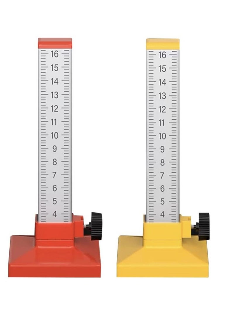 Lay Floor Tile Special Ruler, 2 Pcs Bricklayer Graduated Scale with Double-Sided Clear Scale, Tiling Horizontal Leveling Positioning Ruler, Isometric Ruler for Accurate and Consistent Tile Placement